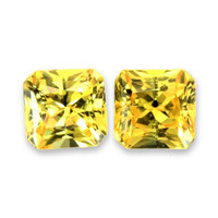 1.55&nbsp;Ct.Tw.Total Carat Weight Orangish Yellow Sapphire Pair from Ceylon (Sri Lanka) Video