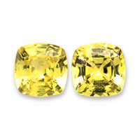 1.71&nbsp;Ct.Tw.Total Carat Weight Yellow Sapphire Pair from Ceylon (Sri Lanka) Video