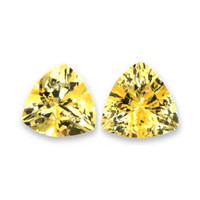 0.74&nbsp;Ct.Tw.Total Carat Weight Yellow Sapphire Pair from Ceylon (Sri Lanka) Video