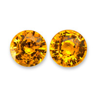 2.52&nbsp;Ct.Tw.Total Carat Weight Orange Sapphire Pair from Ceylon (Sri Lanka) Video