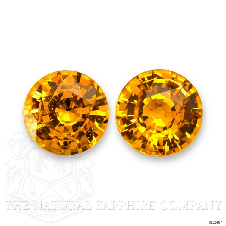 2.52 Ct.Tw. Orange Sapphire Pair from Ceylon (Sri Lanka)