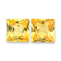 2.28&nbsp;Ct.Tw.Total Carat Weight Orangish Yellow Sapphire Pair from Ceylon (Sri Lanka) Video