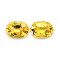 3.83&nbsp;Ct.Tw.Total Carat Weight Yellow Sapphire Pair from Ceylon (Sri Lanka) Video