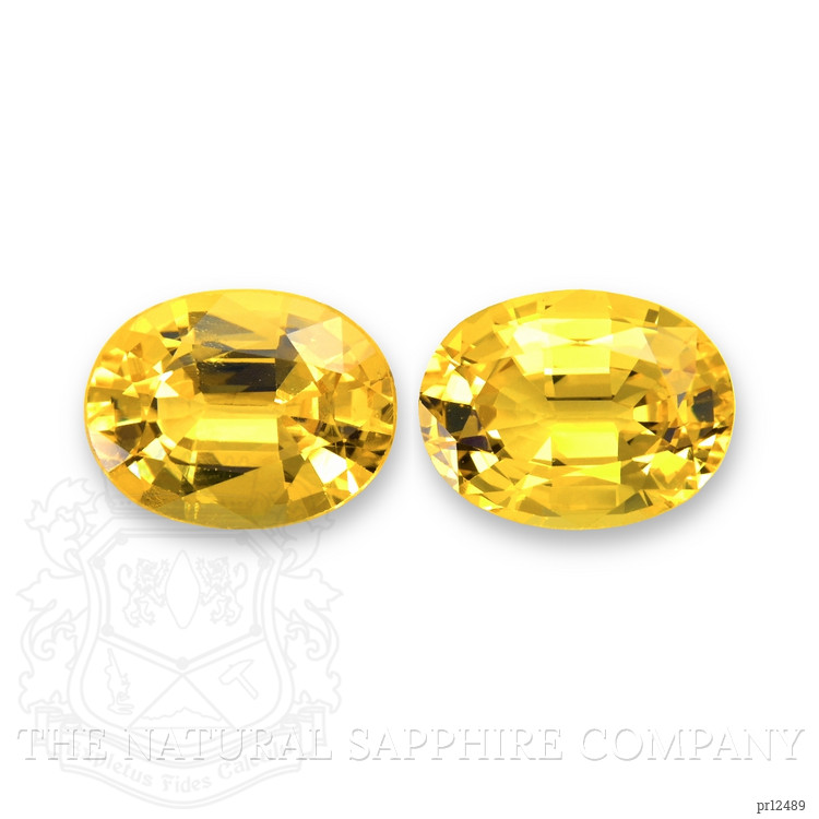3.83 Ct.Tw. Yellow Sapphire Pair from Ceylon (Sri Lanka)