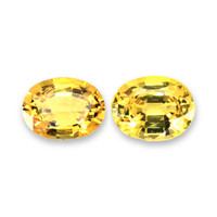 3.51&nbsp;Ct.Tw.Total Carat Weight Orangish Yellow Sapphire Pair from Ceylon (Sri Lanka) Video