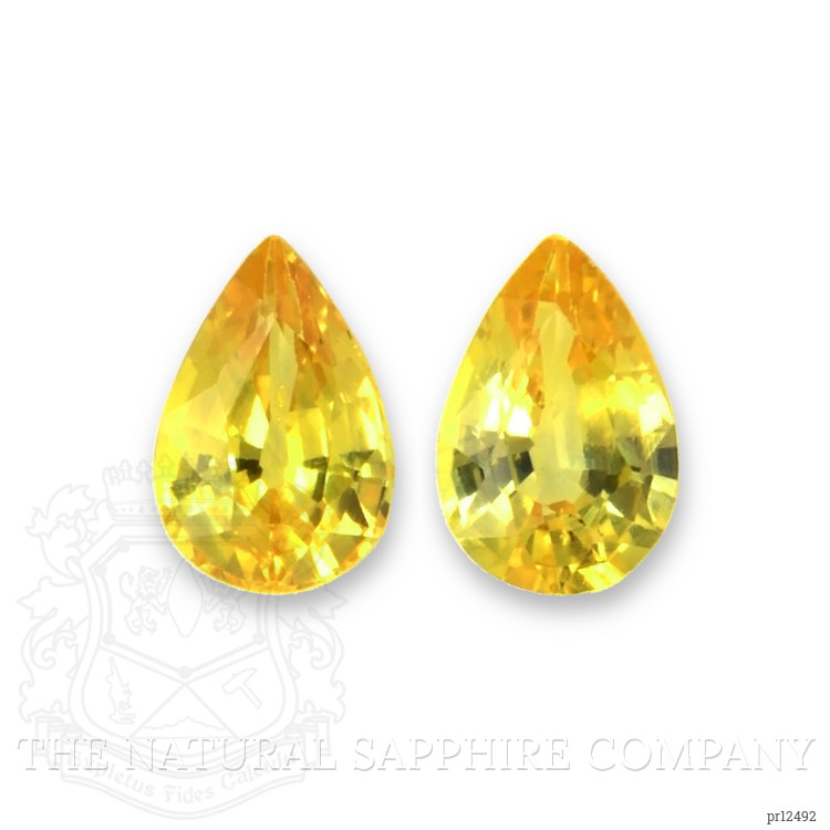 1.06 Ct.Tw. Yellow Sapphire Pair from Ceylon (Sri Lanka)