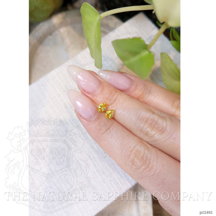 1.06 Ct.Tw. Yellow Sapphire Pair from Ceylon (Sri Lanka)