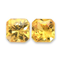 2.45&nbsp;Ct.Tw.Total Carat Weight Orangish Yellow Sapphire Pair from Ceylon (Sri Lanka) Video