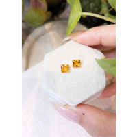 2.00&nbsp;Ct.Tw.Total Carat Weight Yellowish Orange Sapphire Pair from Ceylon (Sri Lanka) Life Style