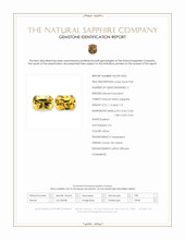 2.32 Ct.Tw.Total Carat Weight Yellow Sapphire Pair from Ceylon (Sri Lanka) Scan Report