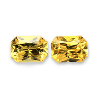 2.32&nbsp;Ct.Tw.Total Carat Weight Yellow Sapphire Pair from Ceylon (Sri Lanka) Video