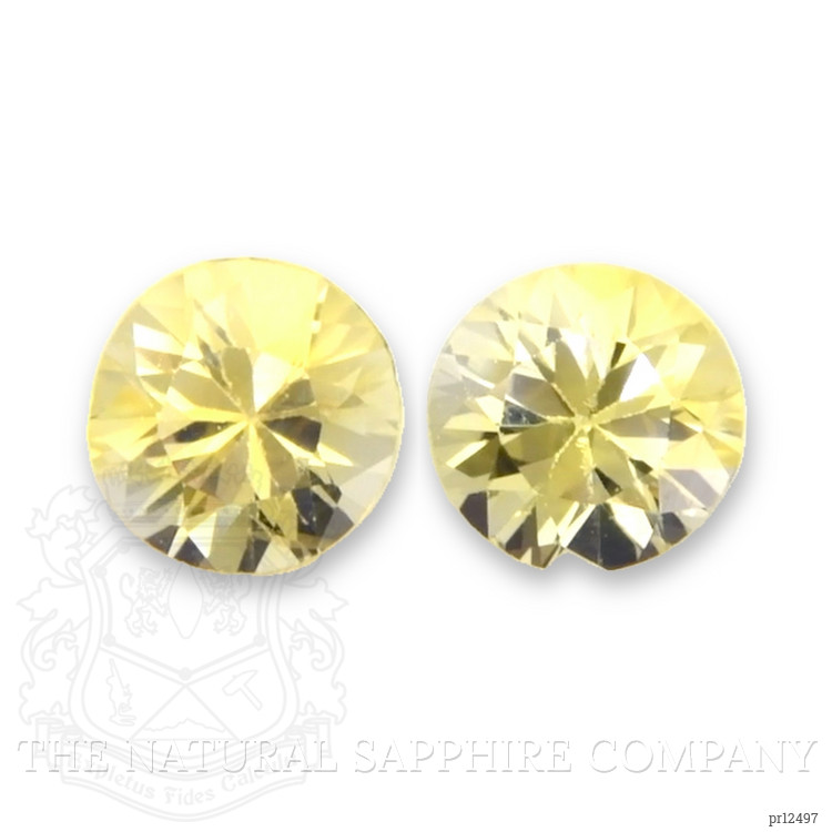0.80 Ct.Tw. Yellow Sapphire Pair from Ceylon (Sri Lanka)