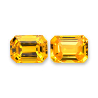 2.50&nbsp;Ct.Tw.Total Carat Weight Orangish Yellow Sapphire Pair from Ceylon (Sri Lanka) Video