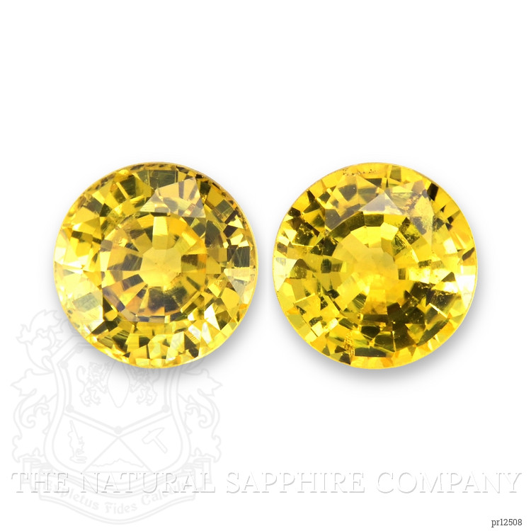 1.86 Ct.Tw. Yellow Sapphire Pair from Ceylon (Sri Lanka)