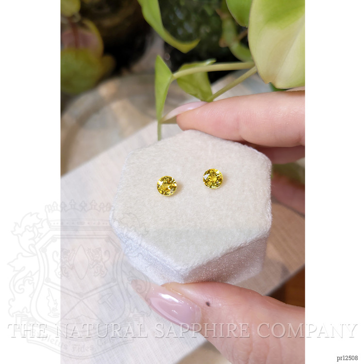 1.86 Ct.Tw. Yellow Sapphire Pair from Ceylon (Sri Lanka)