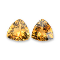 9.21 Ct.Tw.Total Carat Weight Citrine Pair from Brazil Video
