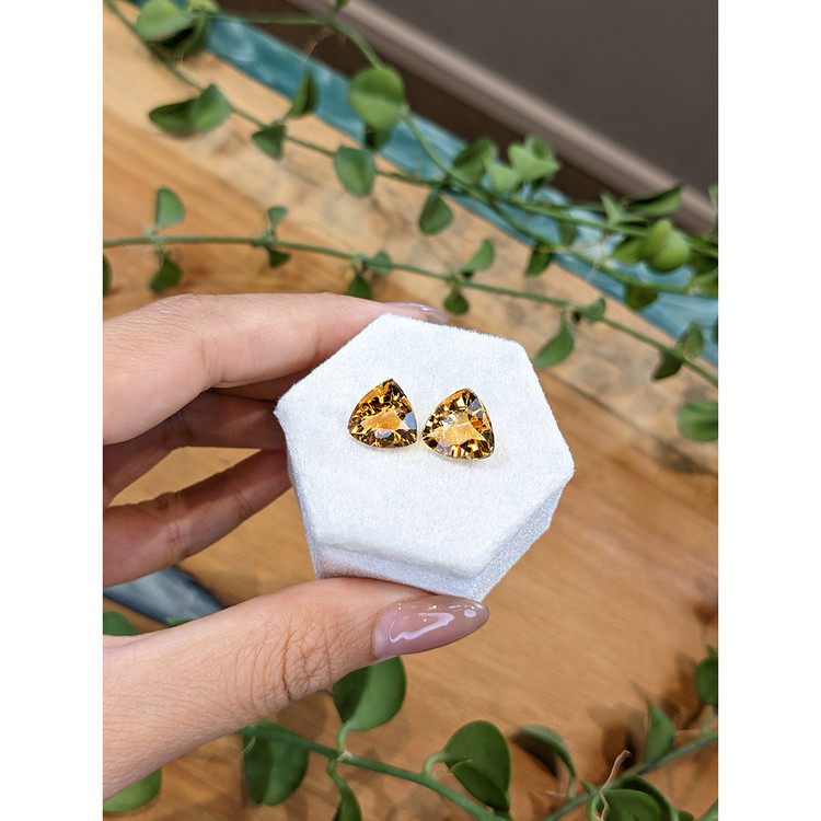 9.21 Ct.Tw. Citrine Pair from Brazil