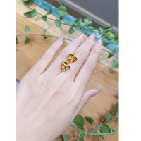 9.21 Ct.Tw.Total Carat Weight Citrine Pair from Brazil Life Style