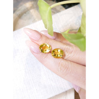 8.96 Ct.Tw.Total Carat Weight Citrine Pair from Brazil Life Style
