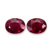 4.78 Ct.Tw.Total Carat Weight Ruby Pair from Mozambique Video