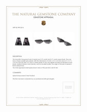 1.50 Ct.Tw.Total Carat Weight Spinel Pair from Burma (Myanmar) Appraisal