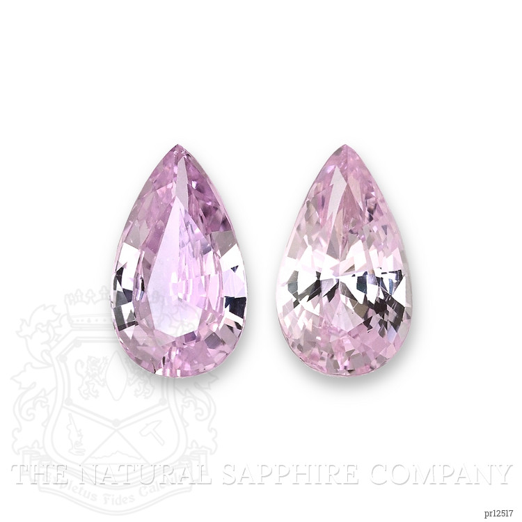 3.82 Ct.Tw. Pinkish Purple Sapphire Pair from Ceylon (Sri Lanka)
