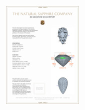 3.82 Ct.Tw.Total Carat Weight Pinkish Purple Sapphire Pair from Ceylon (Sri Lanka) 3 D Scan Report