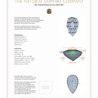 3.82&nbsp;Ct.Tw.Total Carat Weight Pinkish Purple Sapphire Pair from Ceylon (Sri Lanka) 3 D Scan Report
