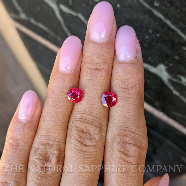 2.65 Ct.Tw. Ruby Pair from Mozambique
