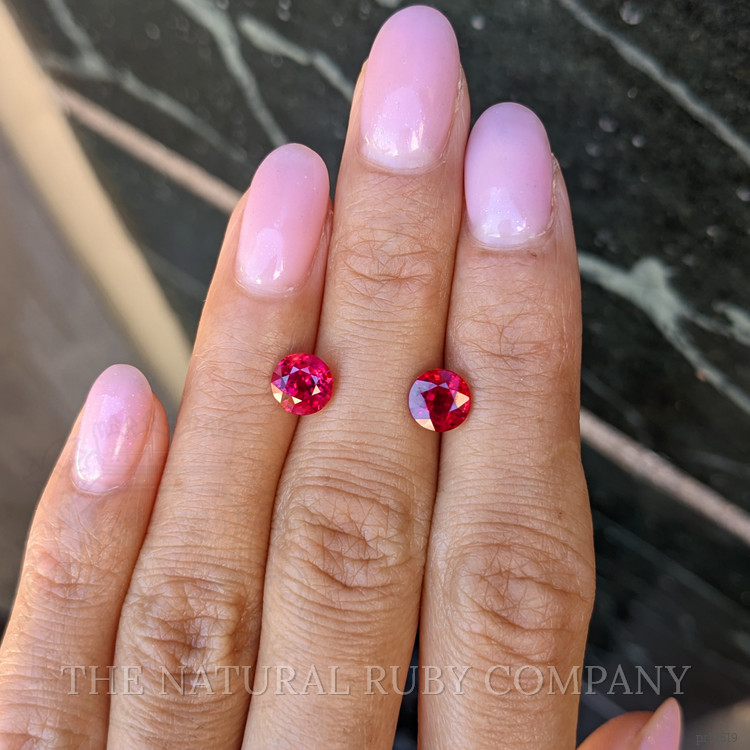 2.65 Ct.Tw. Ruby Pair from Mozambique