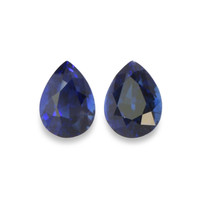 2.22&nbsp;Ct.Tw.Total Carat Weight Blue Sapphire Pair from Ceylon (Sri Lanka) Video