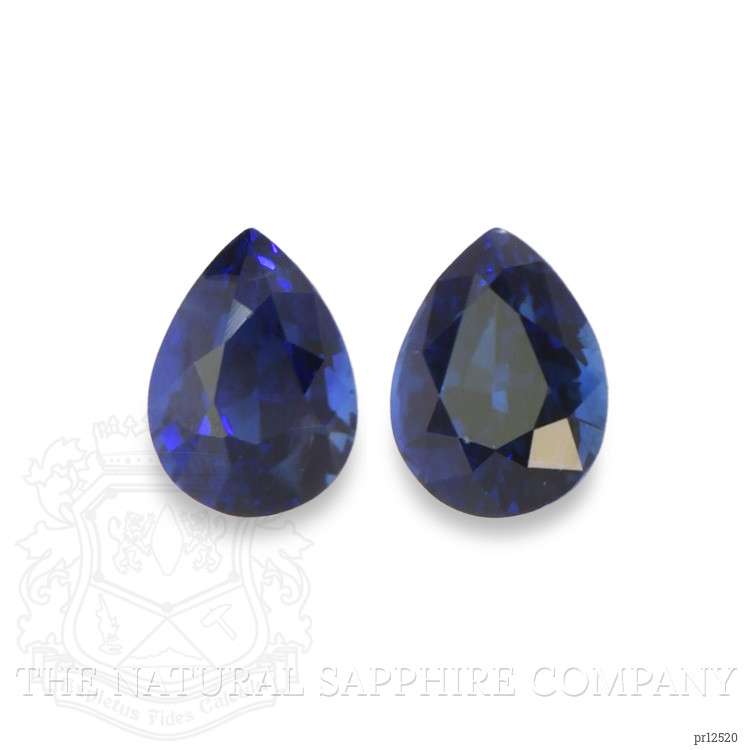 2.22 Ct.Tw. Blue Sapphire Pair from Ceylon (Sri Lanka)