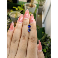 2.22&nbsp;Ct.Tw.Total Carat Weight Blue Sapphire Pair from Ceylon (Sri Lanka) Life Style