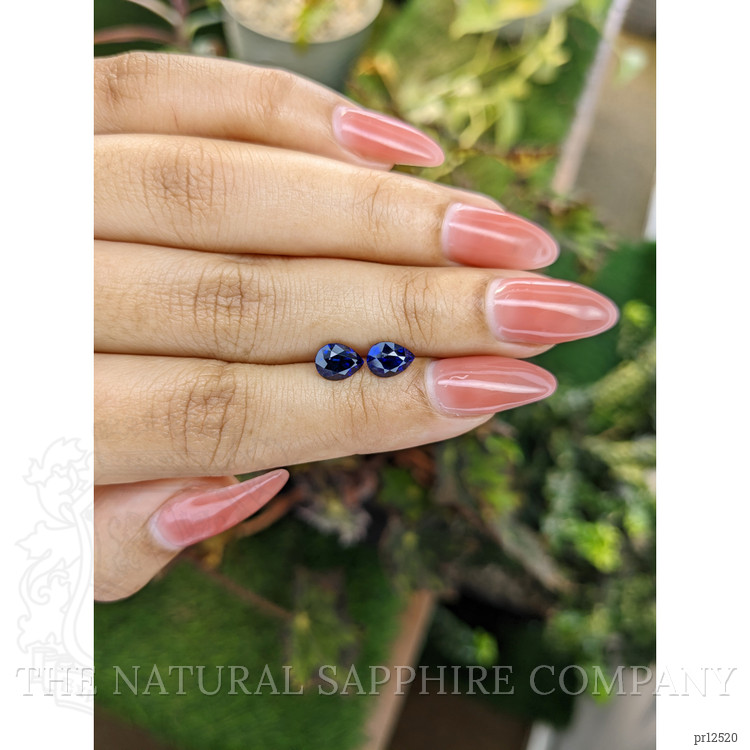 2.22 Ct.Tw. Blue Sapphire Pair from Ceylon (Sri Lanka)