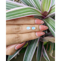 1.35 Ct.Tw.Total Carat Weight Cabochon Opal Pair from Australia Life Style