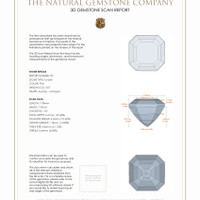 6.53 Ct.Tw.Total Carat Weight Kunzite Pair from Afghanistan 3 D Scan Report