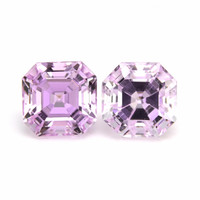 6.13 Ct.Tw. Asscher - Octagon Kunzite Pair