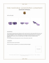 1.24 Ct.Tw.Total Carat Weight Spinel Pair from Burma (Myanmar) Appraisal