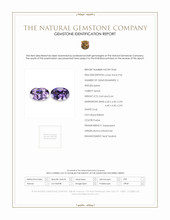 1.24 Ct.Tw.Total Carat Weight Spinel Pair from Burma (Myanmar) Scan Report