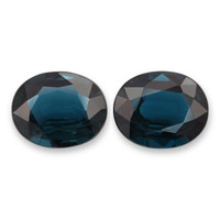 2.95&nbsp;Ct.Tw.Total Carat Weight Greenish Blue Sapphire Pair from Ceylon (Sri Lanka) Video