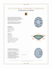 2.95&nbsp;Ct.Tw.Total Carat Weight Greenish Blue Sapphire Pair from Ceylon (Sri Lanka) 3 D Scan Report