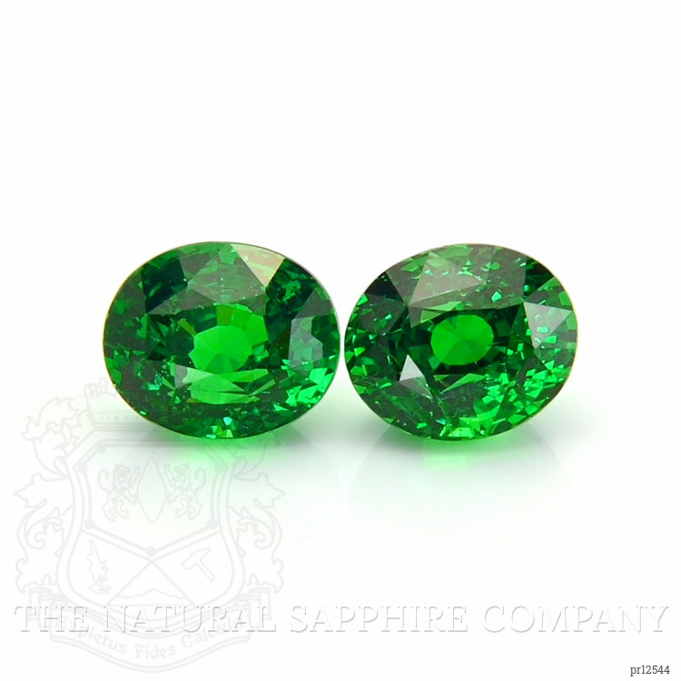 4.22 Ct.Tw. Tsavorite Garnet Pair from Tanzania