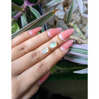 2.65&nbsp;Ct.Tw.Total Carat Weight Cabochon White Opal Pair from Brazil Life Style