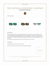 1.01 Ct.Tw.Total Carat Weight Alexandrite Pair from Brazil Appraisal