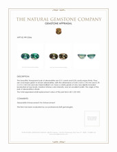 1.01 Ct.Tw.Total Carat Weight Alexandrite Pair from Brazil Appraisal