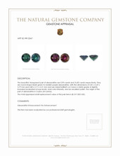 1.66 Ct.Tw.Total Carat Weight Alexandrite Pair from Brazil Appraisal