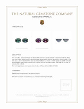 1.62 Ct.Tw.Total Carat Weight Alexandrite Pair from Brazil Appraisal