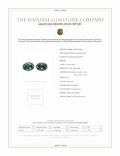 1.62 Ct.Tw.Total Carat Weight Alexandrite Pair from Brazil Scan Report
