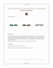 0.93 Ct.Tw.Total Carat Weight Alexandrite Pair from Brazil Appraisal