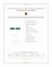 0.93 Ct.Tw.Total Carat Weight Alexandrite Pair from Brazil Scan Report